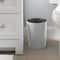 Bath Bliss Silver Hammered Textured Trash Can